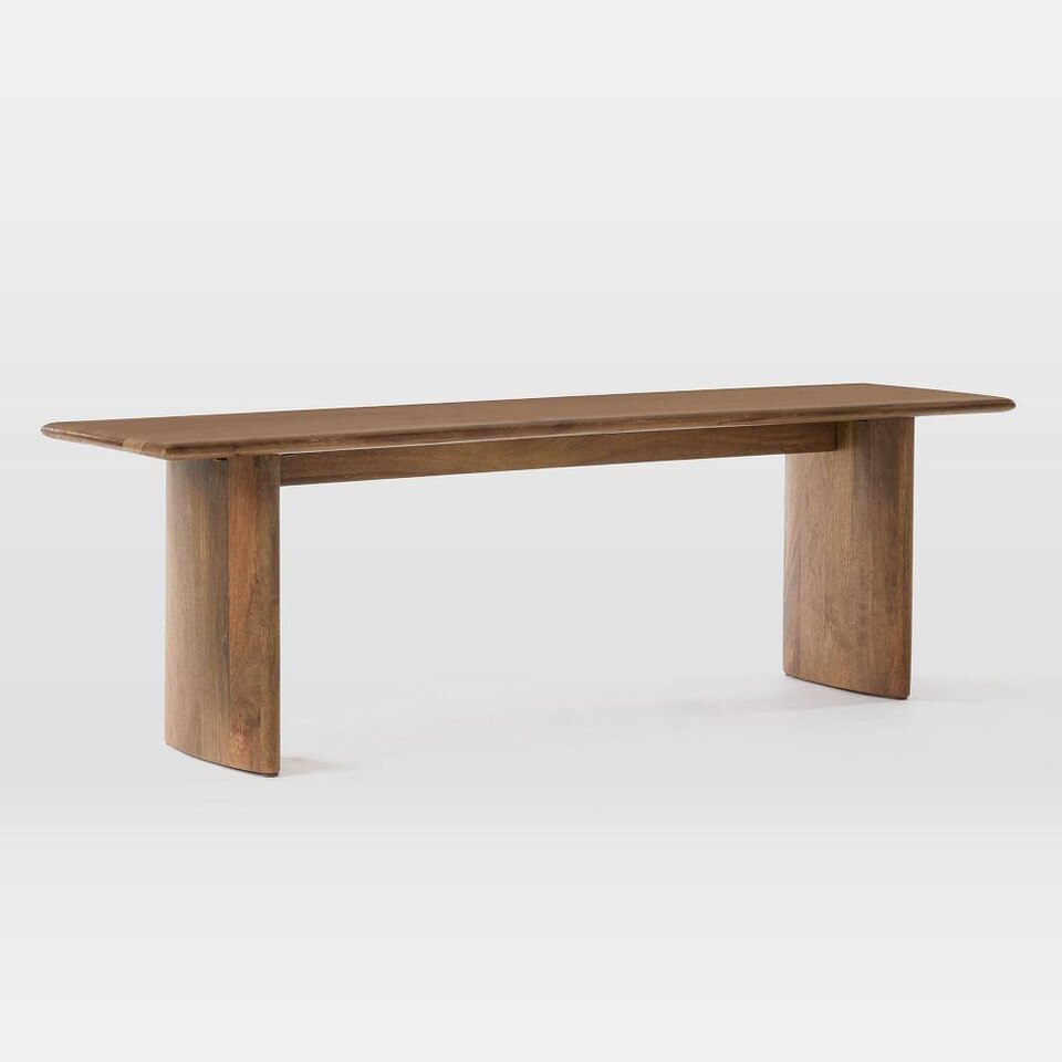 Anton Solid Wood Dining Bench west elm United Kingdom